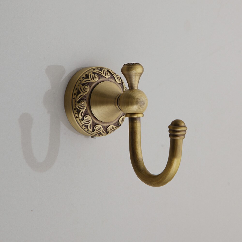 YANKSMART antyczny mosiądz akcesoria łazienkowe zestawy papier toaletowy szczotka robić wc wieszak na ręczniki wieszak na ręczniki robić montażu na ścianie zestaw Combo: 5257F-1