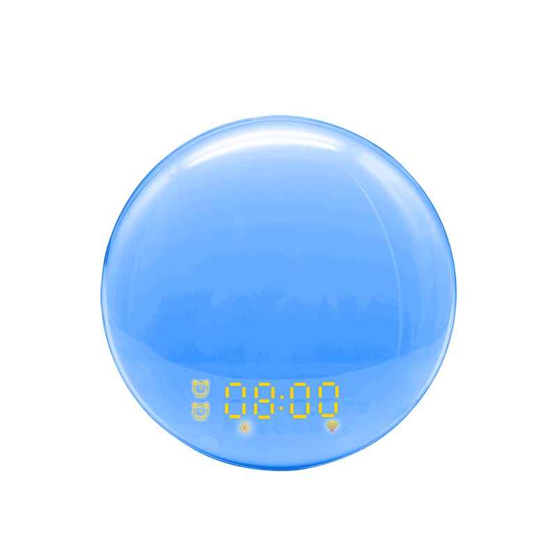 Tuya ZigBee-reloj despertador inteligente con WiFi, dispositivo con 7 colores, amanecer y atardecer, funciona con Alexa y Google Home, Smart Life, 3,0: Wake up light