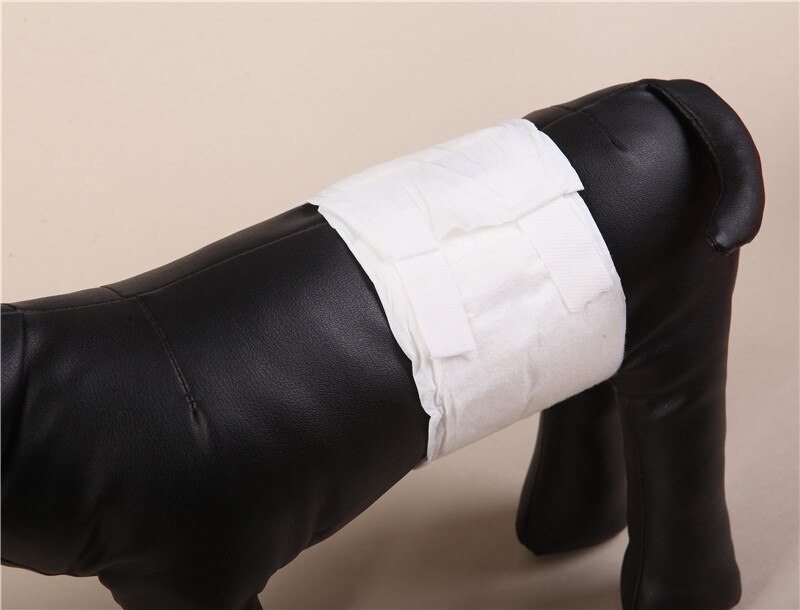 Dog DiaperFemale/male Comfortable Super One-Time Leak-Proof Pad Absorbent Safe et Diapers Price Concessions Pet Supplie: White / XS