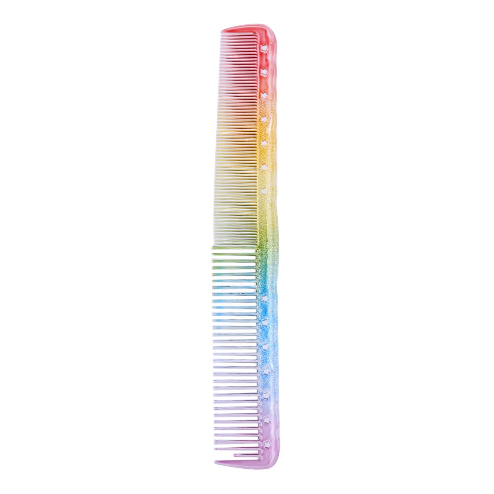 Anti-Statische Regenboog Kam Haarborstel Dubbele Hoofd Verstrikt Kam Hair Styling Tool: 2