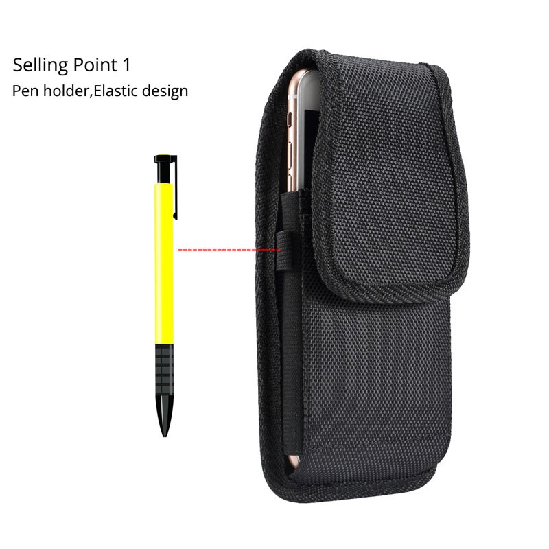 CHEZVOUS Nylon Telefoon Riem Holster Case voor Samsung S10 S9 S8 plus S7 S6 rand j3 j5 a3 a5 taille Zak voor Huawei nova 3 p30