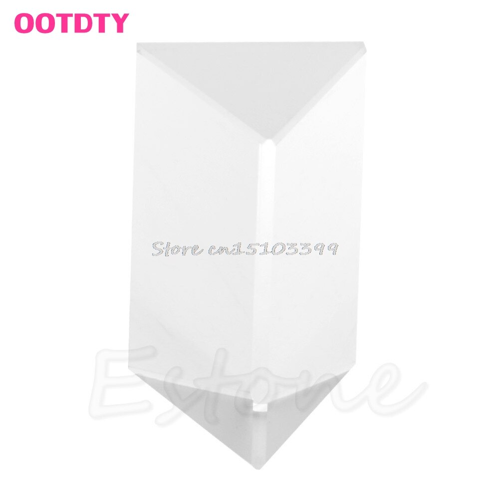 5CM Triangular Prism Teaching Optical Glass Triple Physics Light Spectrum