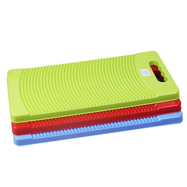 TOPPlastic Rectangle Washboard Wash Clothes Board 50cm long red, green, blue random