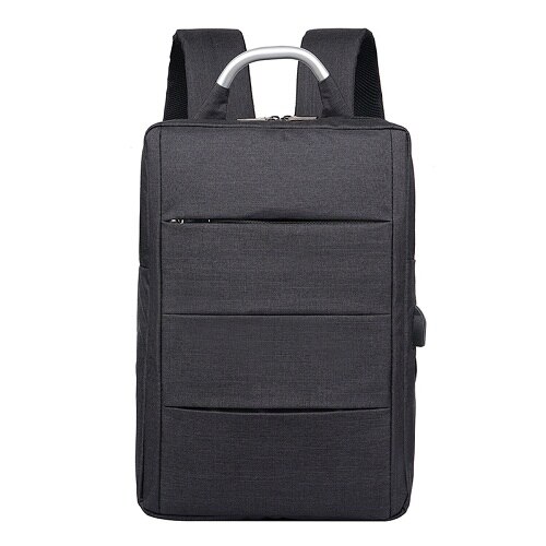 Dxyizu – sac à dos en toile pour hommes, grande capacité, pour jeunes, loisirs, affaires, ordinateur portable, Style Simple, voyage,: Black