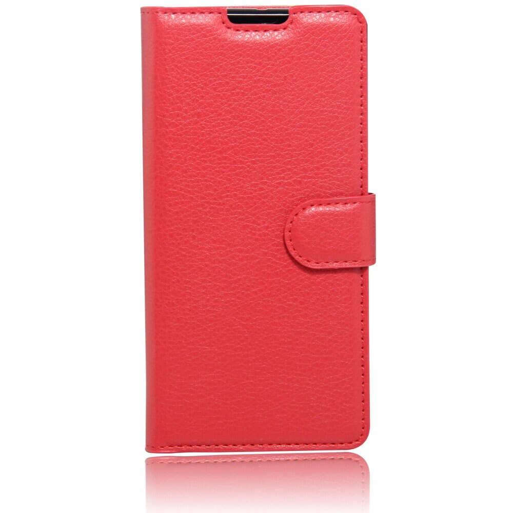 Étui portefeuille en cuir PU pour Alcatel 1, 5.0 pouces, avec porte-cartes, pour Alcatel 1 5033D 5033 5033A 5033Y 5033X: Red