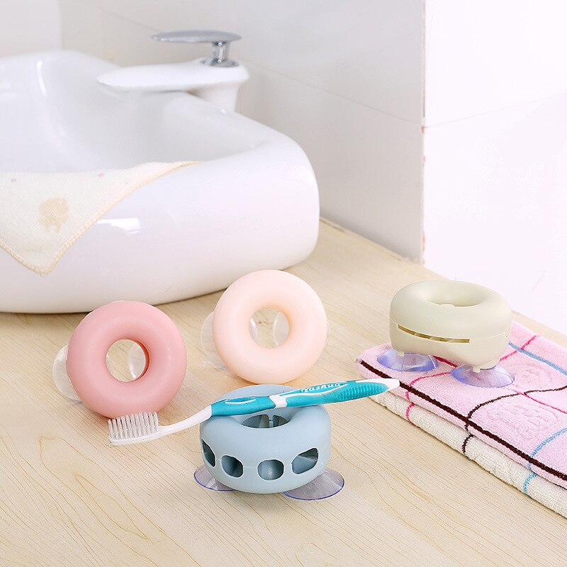 Wall-suction toothbrush holder bathroom wall-mounted toothbrush holder suction cup toothbrush holder toothbrush holder