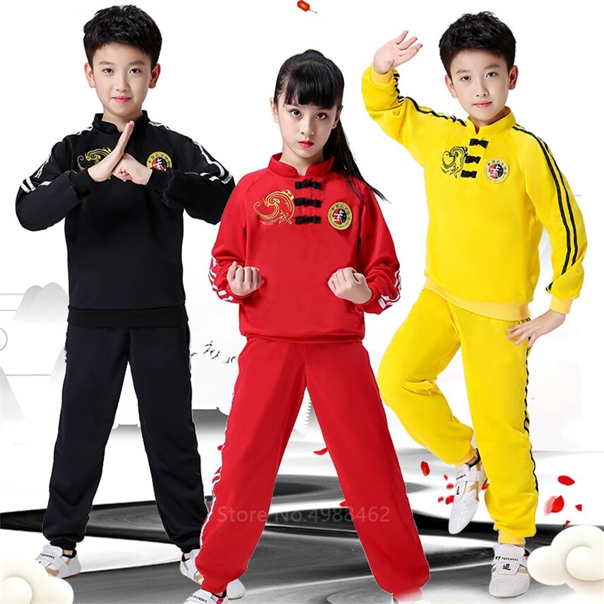 Chinese Kleding Traditionele Kleding Tang Pak Baby Boy Meisje Shaolin Kung Fu Wushu Oefening Kostuum Martical Arts Uniformen Sets