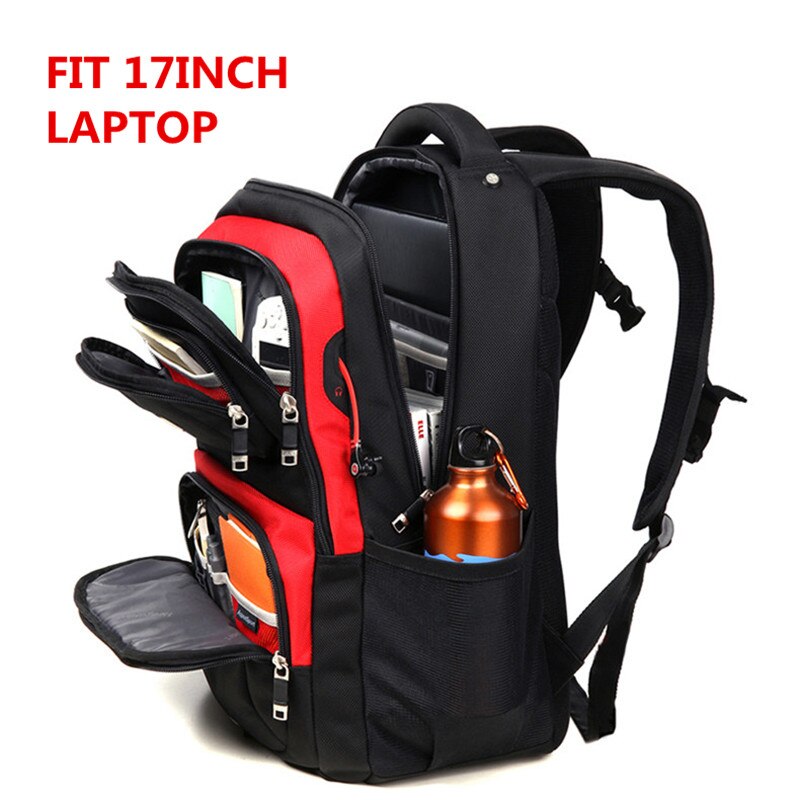 Aspensport 2019 à prova dwaterproof água grande capacidade 17 Polegada saco do portátil homem mochila preto mochila para as mulheres sacos de escola masculino