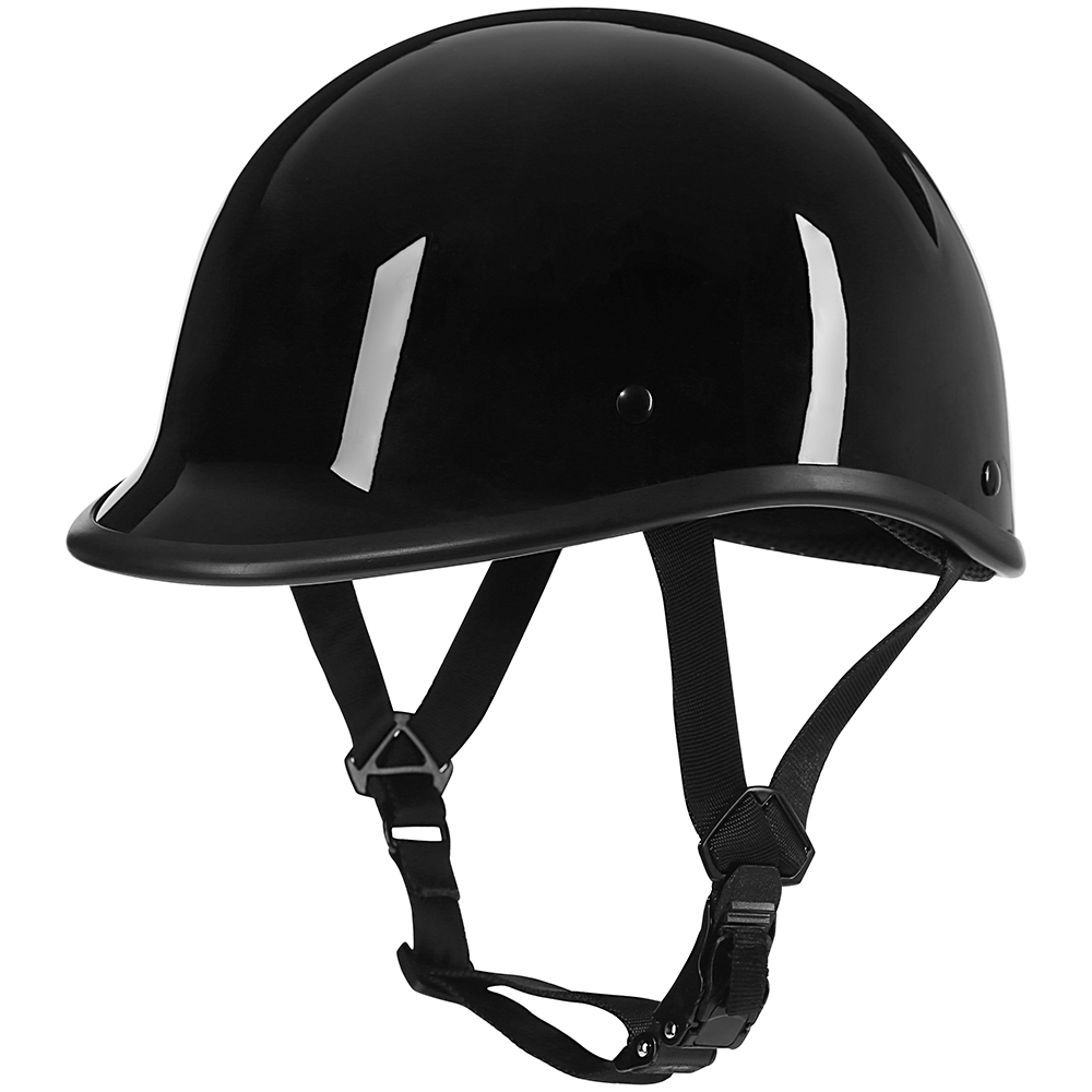 Medio casco de motocicleta casco Vintage alemán Moto motocicleta cara abierta retro scooter medio casco motociclista piloto casco