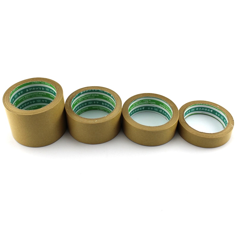 Kraftpapperstejp, handgjord diy fotoram papperstejp, högt klibbigt rivande papper förseglingstejp, lätt att riva