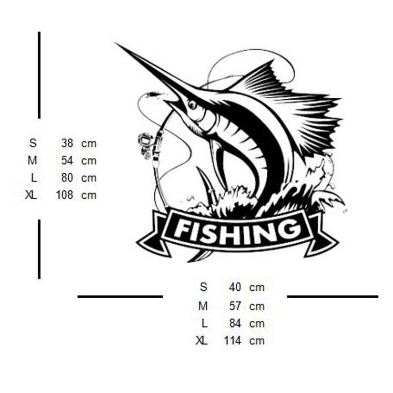 Blue Marlin Fish Sticker Decal Fishing Art on Boat Ship Door Window Trunk for Polo SUV Wall Vinyl