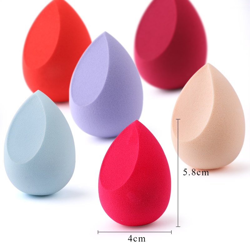 Éponge de maquillage anti-cernes, poudre cosmétique lisse, bouffante, fond de teint en forme de coupe, goutte d'eau, outil mélangeur de maquillage biseauté
