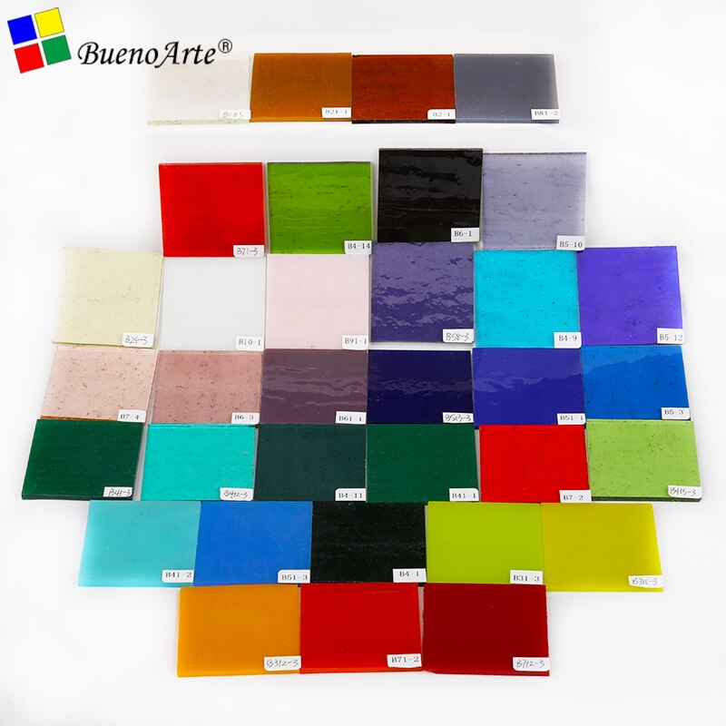 COE 85 Fusible Glass Pack Fusing Glass Transparent mixed colour Artisanal production melt handmade Melting Glass