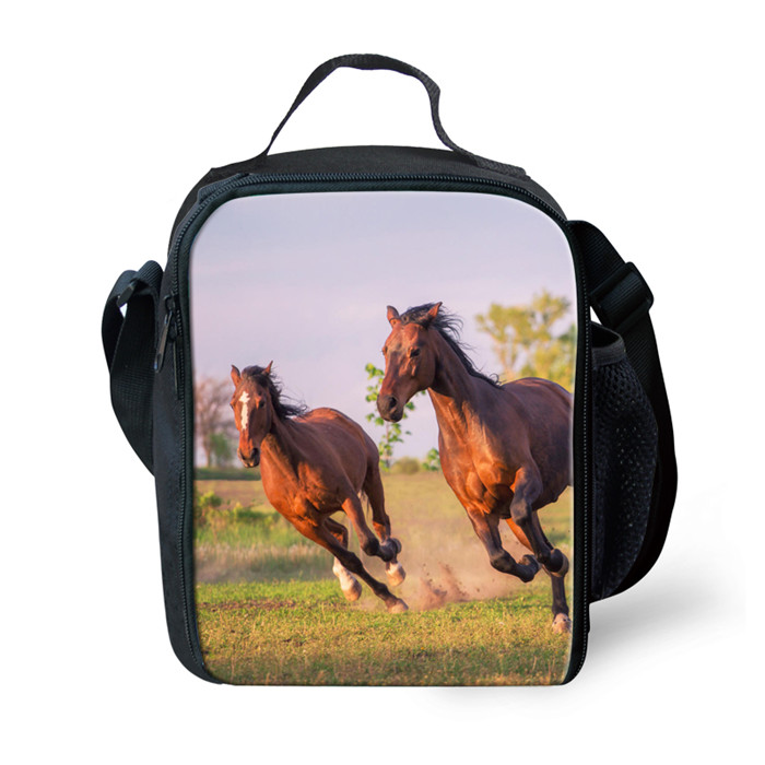 Forudesigns 3 Stks/set Wilde Paarden Schooltas Voor Jongens Orthopedische Rugzakken Schooltas Basisschoolleerlingen Mochila Escolar: RH0448G