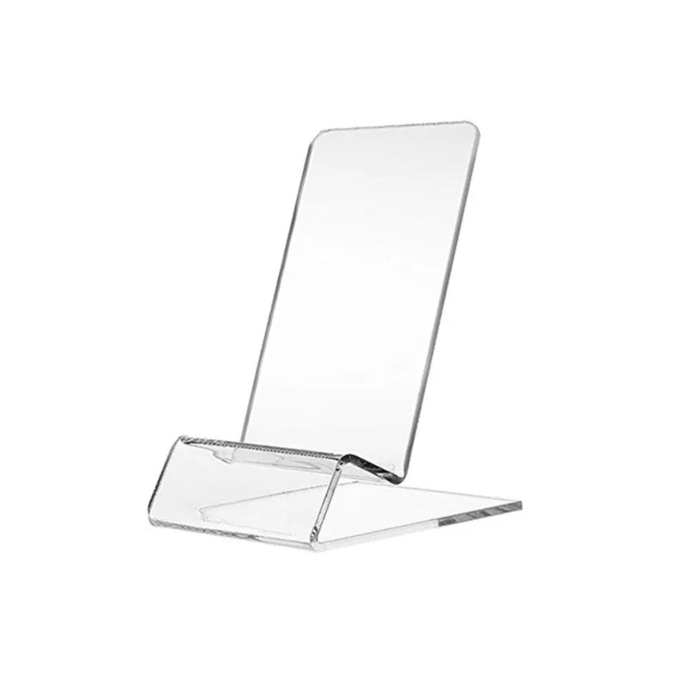 Portable Acrylic Phone Holder Transparent Rack Stand Display Stand Desk Organizers Office Accessories Cell Phone Holder