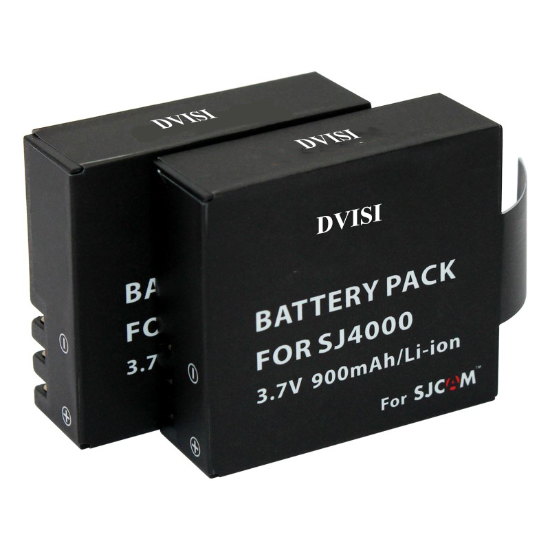 2 stks/partij 900mAh SJ4000 SJCAM Oplaadbare Batterijen voor SJCAM SJ4000 WiFi SJ5000 WiFi Plus M10 SJ5000 plus SJ6000 SJ7000 SJ8000
