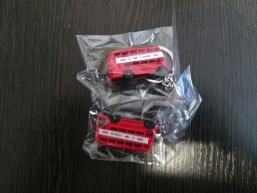 exquisite UK i love london red bus key chains Personality silver plated KeyChains