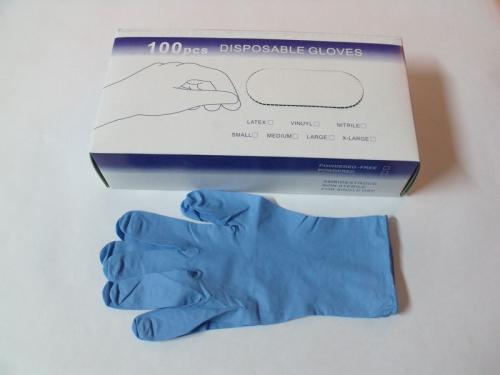 100 Stuks Wegwerp Nitril Handschoenen Werk Handschoen Voedsel Prep Koken Handschoenen Keuken Voedsel Waterdichte Service Schoonmaak Handschoenen Blauw