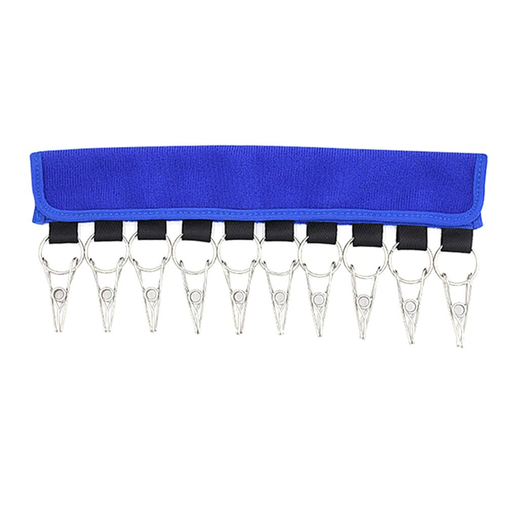 Closet Hoed Organizer Hanger 10 Baseball Cap Holder Cleaner Houden Tidy Rack opslag accessorie voor thuis rack Крюк для хранения: Blauw