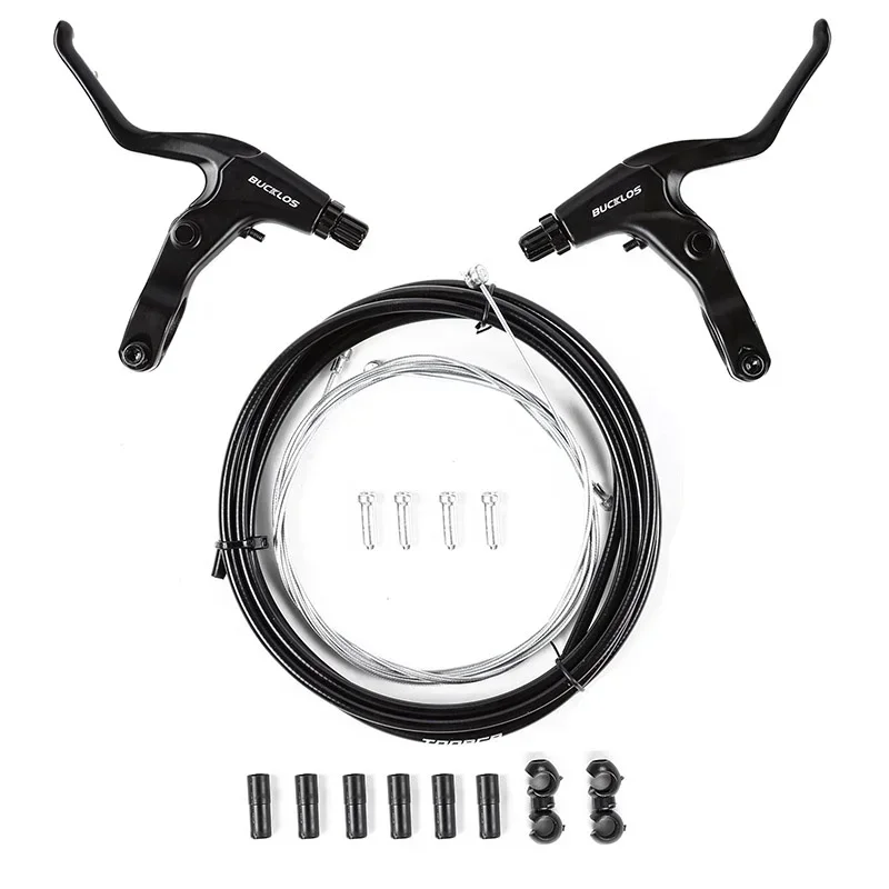 BUCKLOS Fahrrad-Scheibenbremsen-einstellen ist PM Fahrrad-Bremssättel, Aluminiumlegierung, Rennrad-MTB-Bremshebel mit Kabel, 160 mm Bremsscheibe: Licht Grün