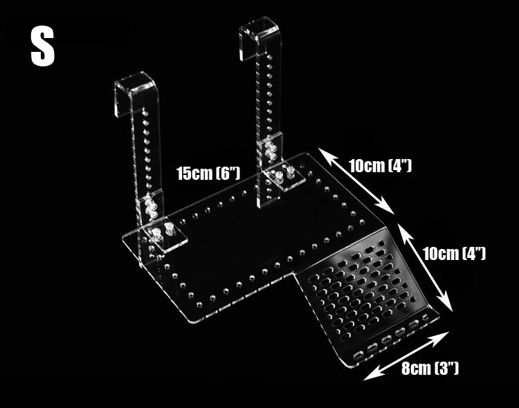 Turtle Pier Topper Basking Platform steps Landing Island for Aquarium Fish Tank aquarium accessories: Size S