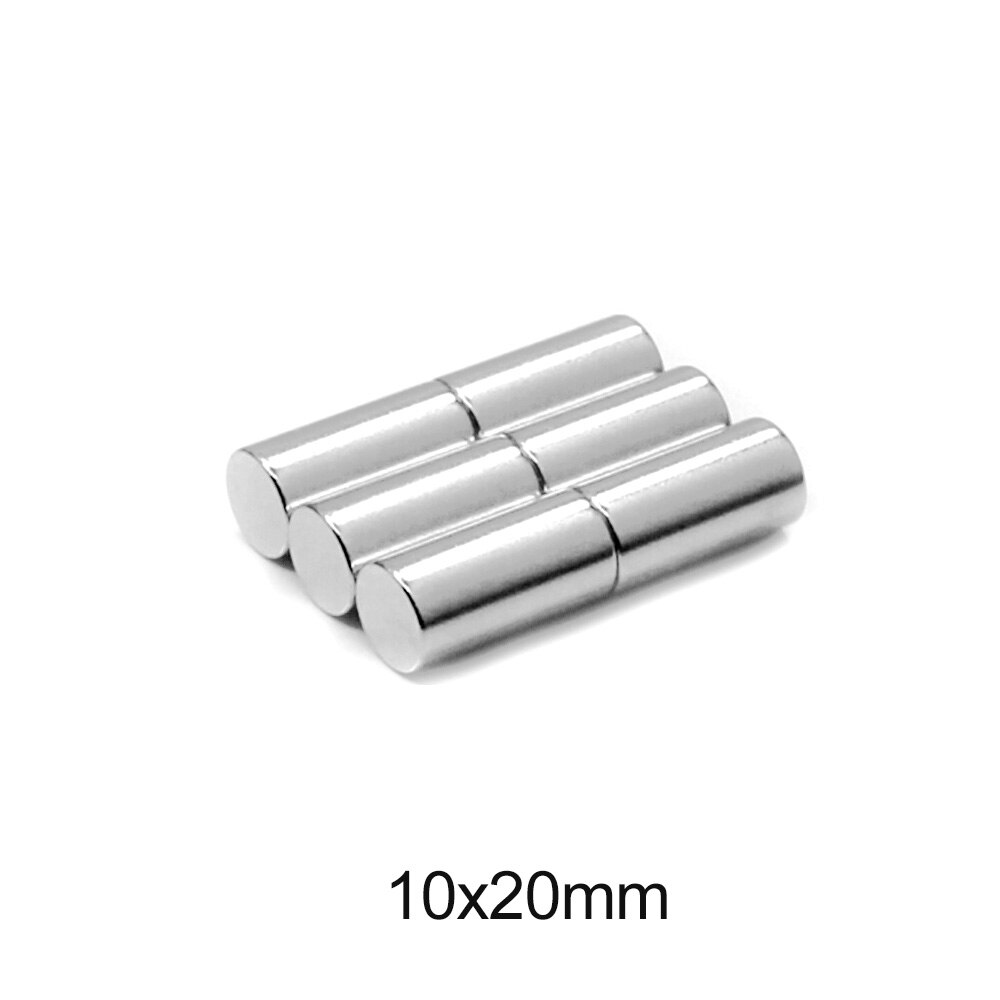 2/5/10/20/30/40Pcs 10X20 Sterke Krachtige Magnetische Magneten N35 dikke Permanente Magneten 10X20Mm Ronde Neodymium Magneet 10*20 Mm