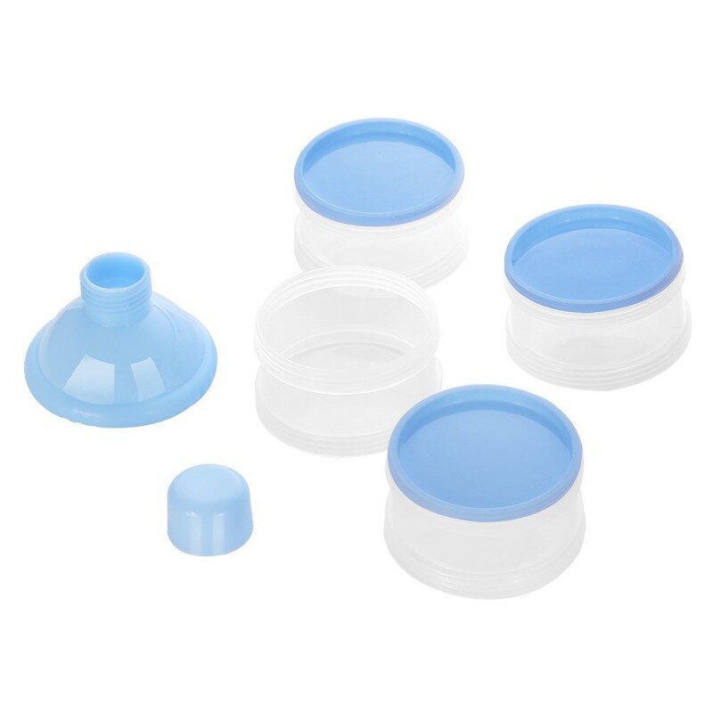 Babyvoeding melkopslag, anti-lek melkpoeder container, dispenser, stapelbaar, kindervoedsel, snack, 4- lagen, reisopslag