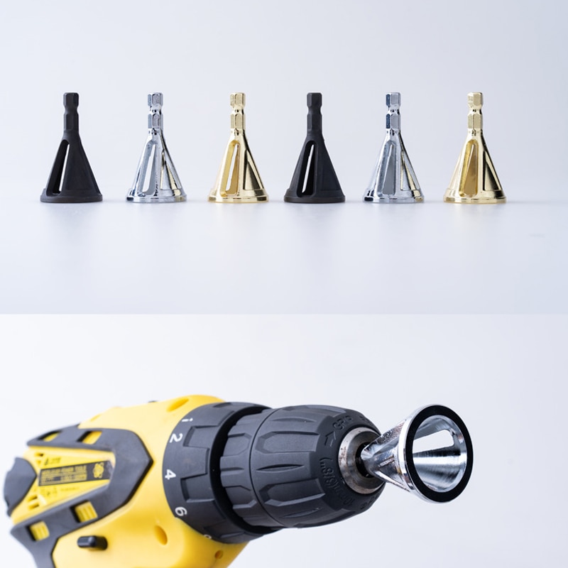 Ontbraamgereedschap van roestvrij staal met zeshoekige/driehoekige schacht, buitenafschuining, boor met hoge sterkte en hardheid, verwijdert bramen