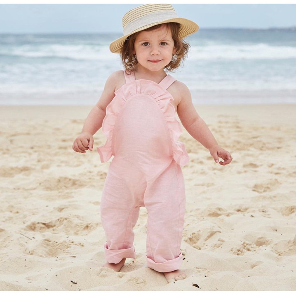 Per Usura Dei Bambini Ins Esplosioni Estate Pantaloni Infantili Ragazze Europa E Gli stati Uniti Indietro: Pink 80CM