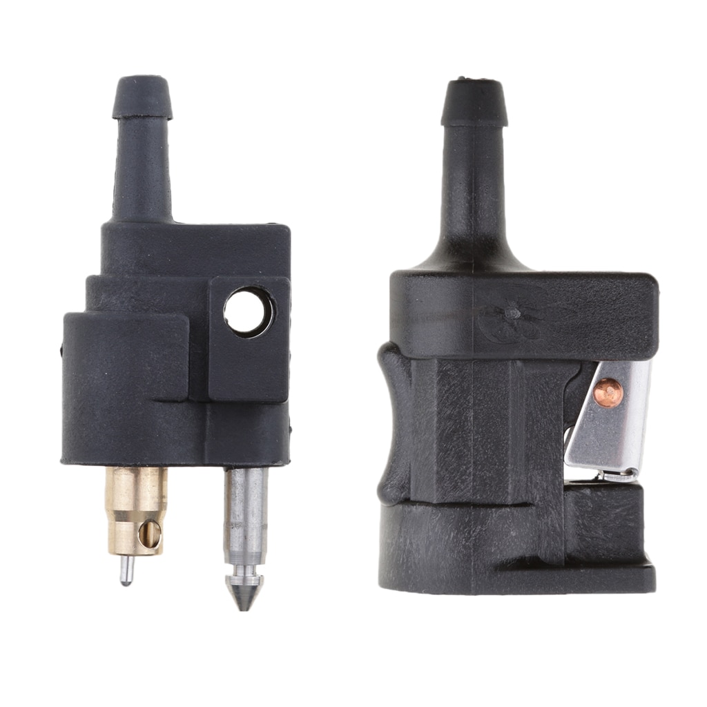 1/4 Inch Mannelijke Brandstof Lijn Connector Joint Fitting Auto Auto Vervanging Deel Voor Yamaha Buitenboordmotor Mount Op Motor Zwart 2.8in