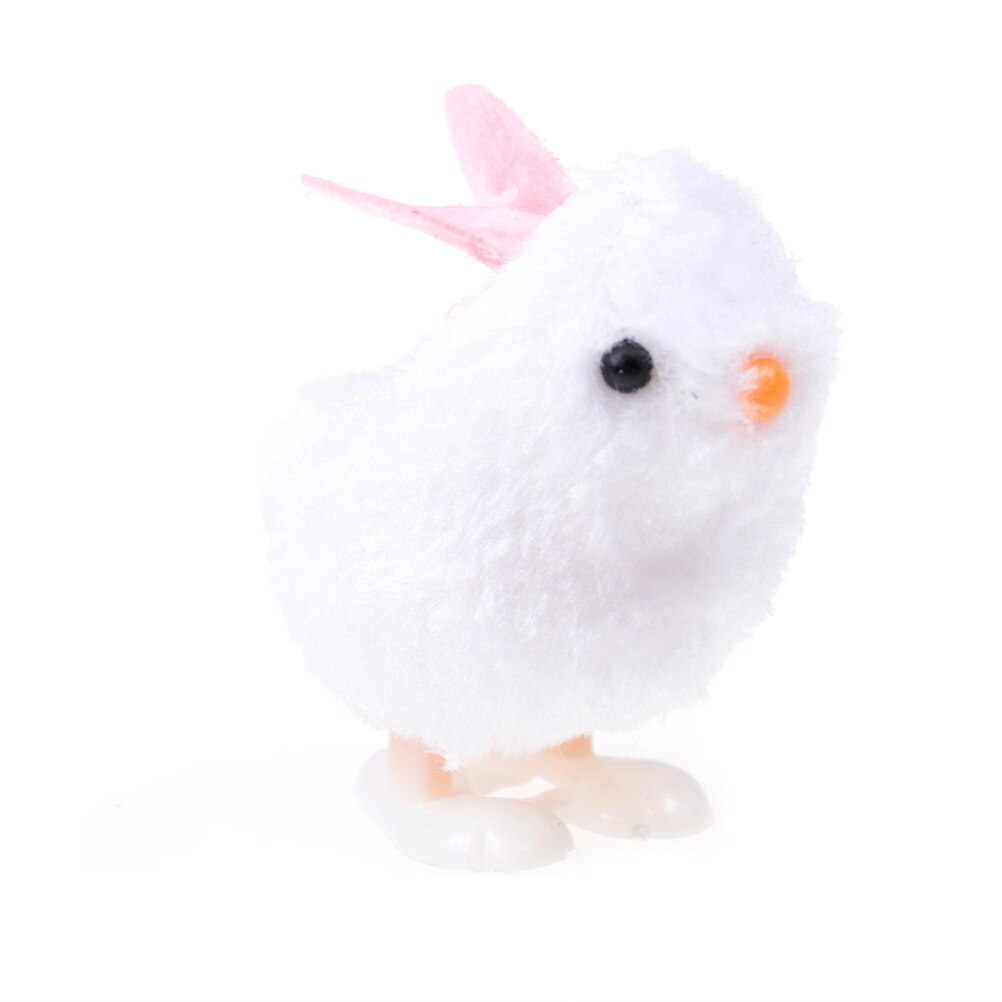 Rolig mjuk plysch kanin hoppar kanin docka leksaker vind upp påsk chick spädbarn barn plysch docka leksaker