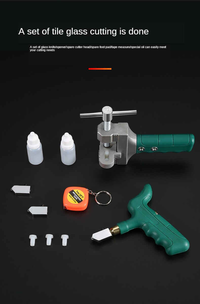 Hoge Sterkte Glassnijder Tegel Handheld Multifunctionele Draagbare Opener Thuis Glassnijder Diamant Snijden Handgereedschap