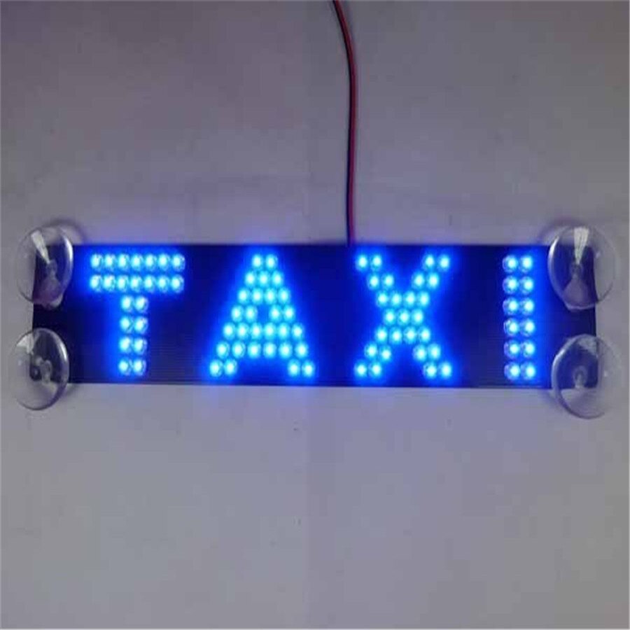 12 V Multicolor Taxi Voorruit Glas Lamp Taxi Derde Remlicht Remlichten Led Refit Auto Licht Dubbele rij