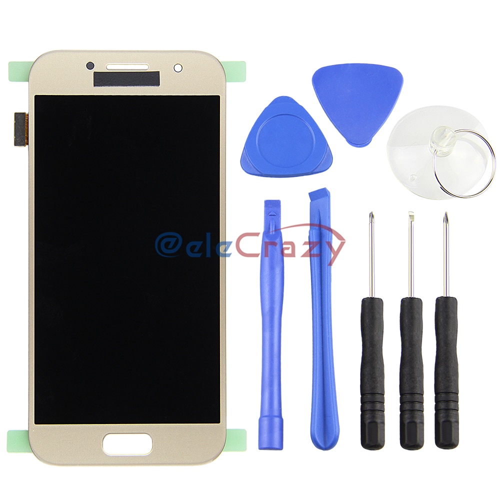 100% testato per SAMSUNG galassia A3 2017 A320 A320M A320FL A320F Schermo LCD con tocco Assemblea di Schermo di Ricambio AAA TFT