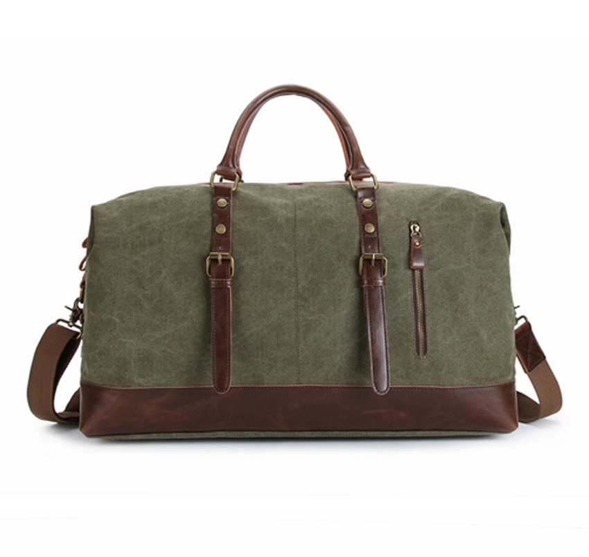 Vintage Leder Große Kapazität Reisetasche Männer Hand Gepäck Reise Duffle Tasche Leinwand Wochenende Multifunktionale handtaschen für männliche