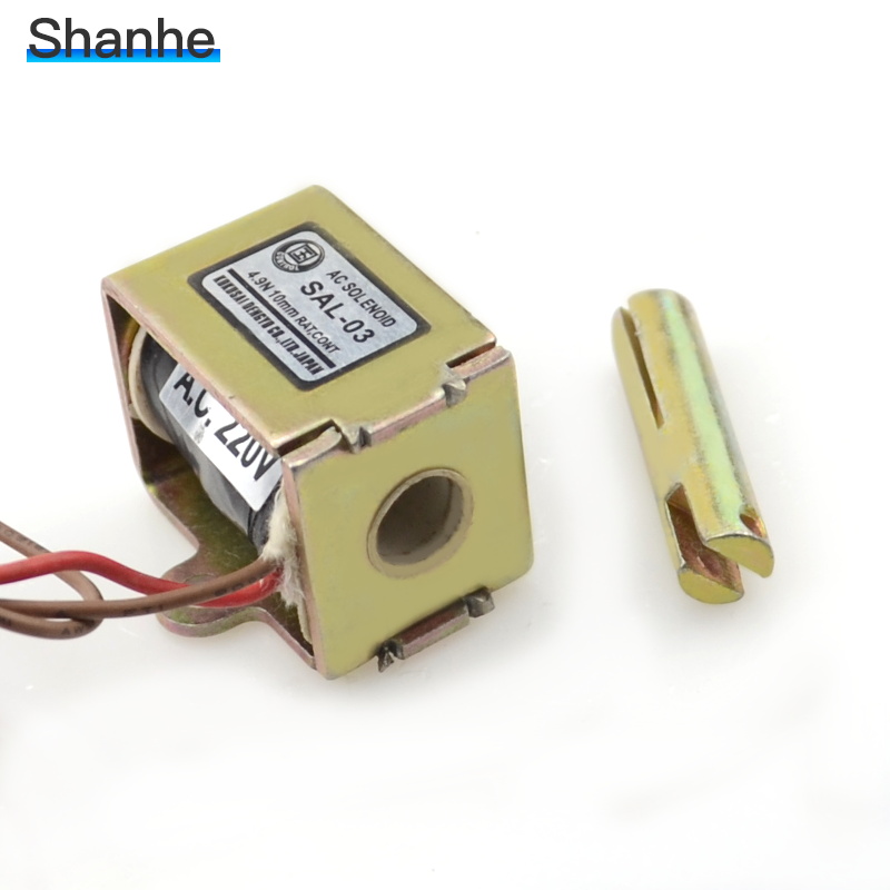 SAL-03 AC 220V 110v 4.9N 10mm Solenoid Electromagnet Coil