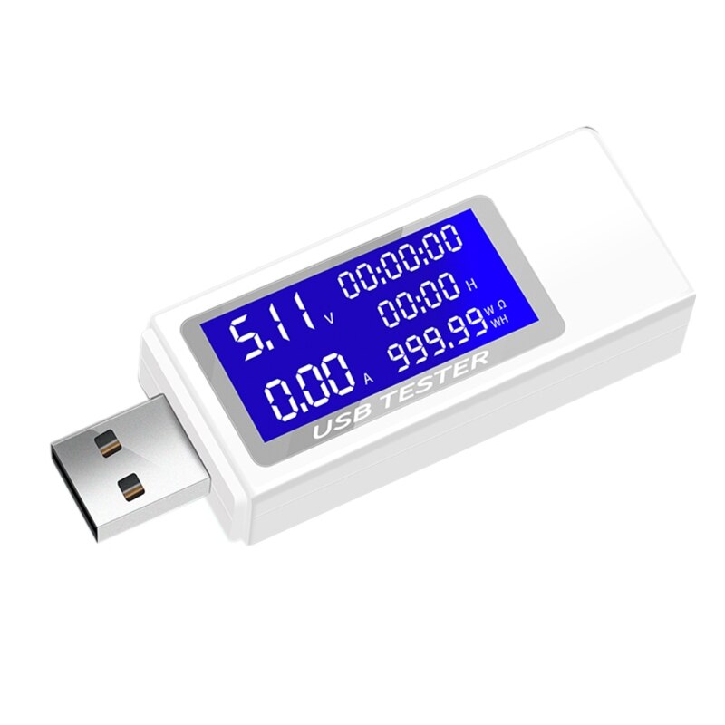 USB Tester Digital Voltmeter Strom Spannung Ladegerät Kapazität Detektor Anzeige