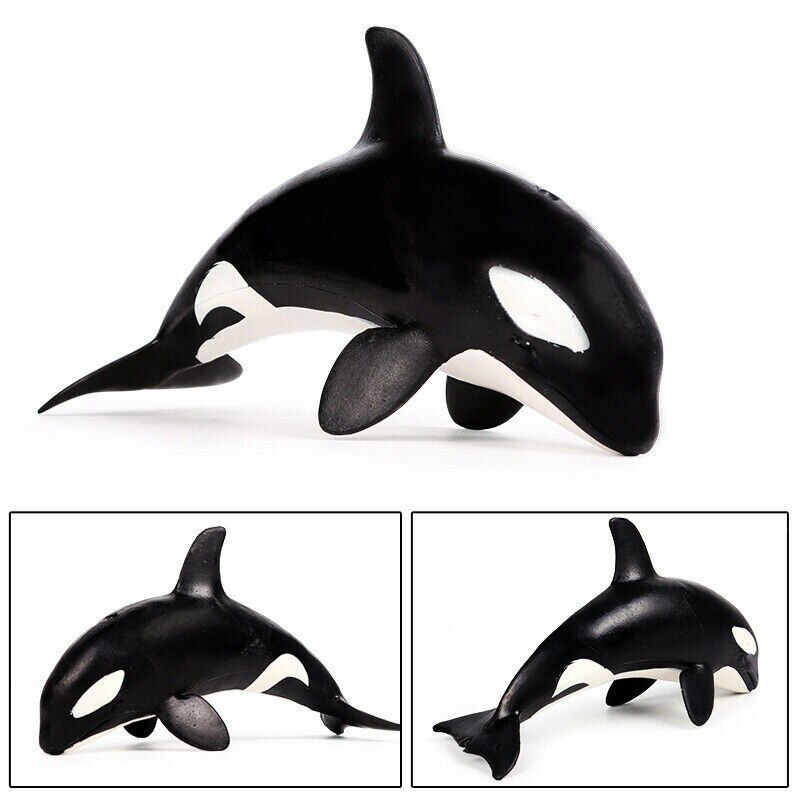 Miniatuur Sea Animal Model Kleine Orka Grampus Orca Figuur Simulatie Marine Dier Vis Model Kids Speelgoed Decor