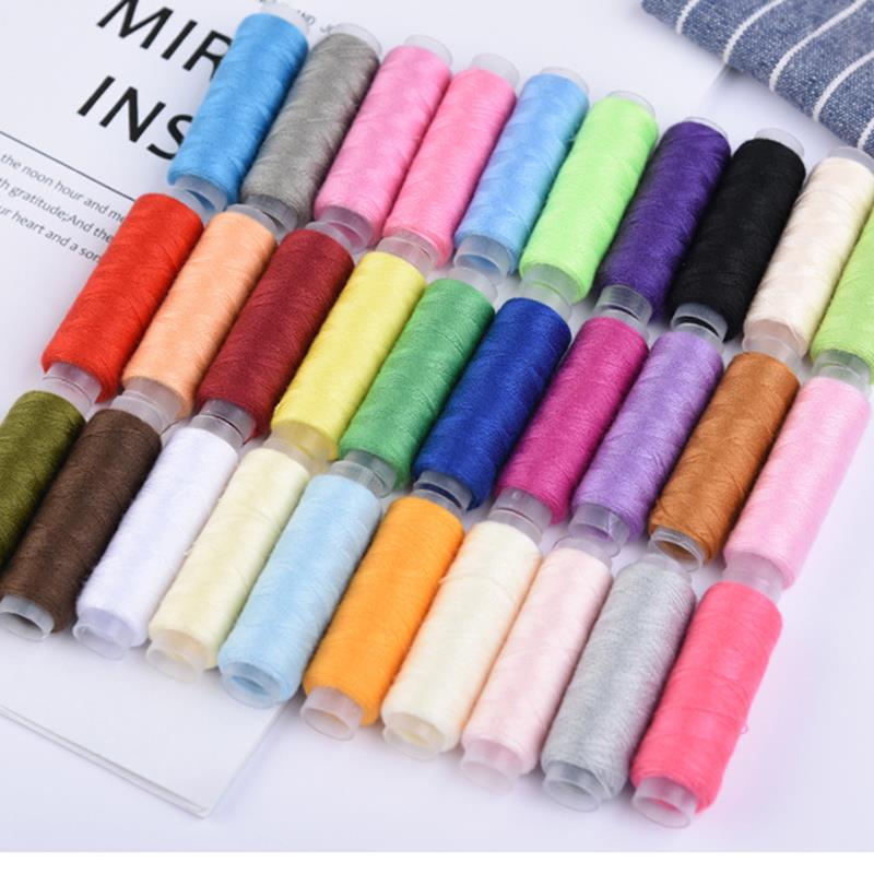 24/30 Colors Polyester Sewing Thread For Quilting Stitching Embroidery Thread Sewing Machine Spools Thread Home Sewing Kit: 24 colors