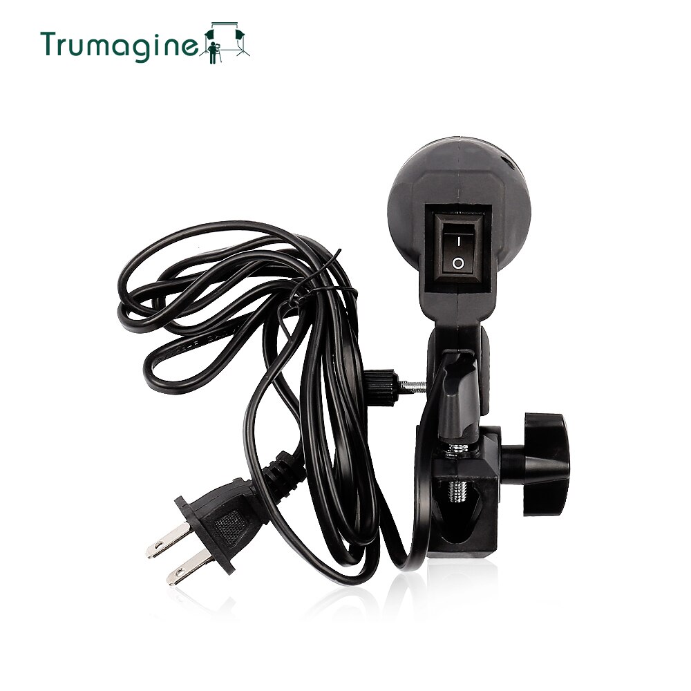 TRUMAGINE E27 Socket Photo Lighting Bulb Holder Photography Studio Light Fitting Flash Umbrella Bracket For fotografia