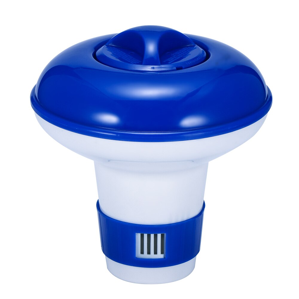 Pool Chemical Dispenser 5/8 Inch Automatic Thermometer Swimming Pool Pump Floating Chemical Chlorine Dispenser: blue 5 inch