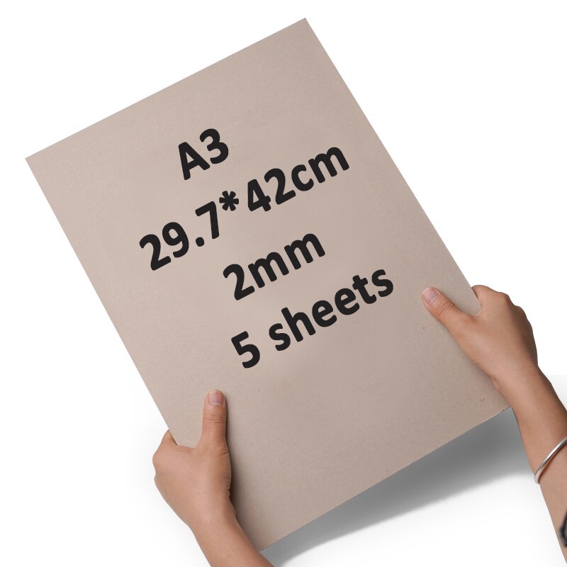 A4 A3 Gray Thicked Kraft Paper DIY Handmake Card Making Craft Paper Thick Paperboard Grey Cardboard 3MM Chipboard Backing Board: Orange