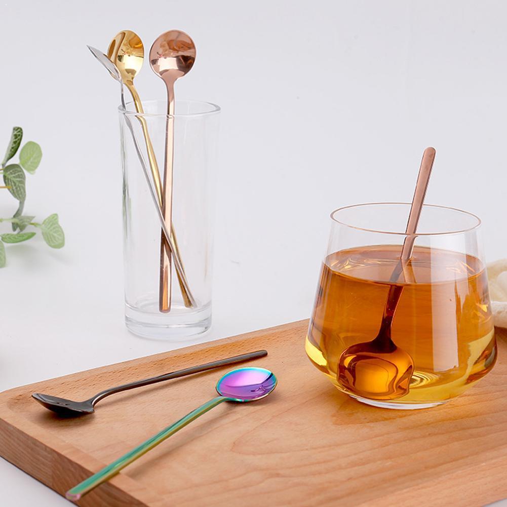 Stainless Steel Cutlery Dessert Coffee Spoon Tea Spoon Bright Stirring Spoon L3F0