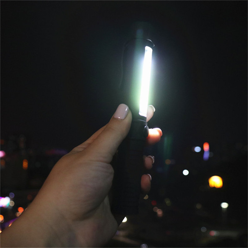 Portable Mini COB + XPE LED Torch Maintenance work Torches Magnet adsorption flashlight