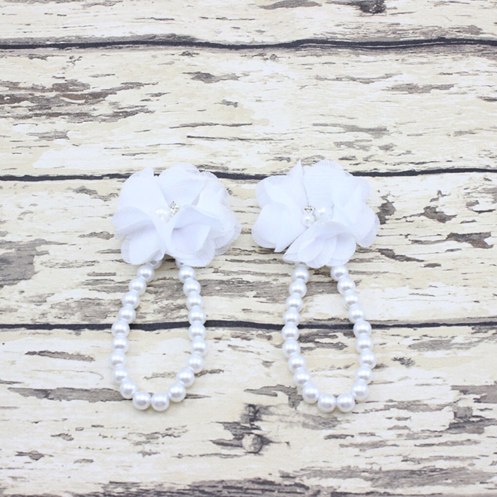 Meisjes enkelbandjes met imitatieparels, bloemenvoetjes, blotevoetensandalen, voetbandjes en teenringen: 6