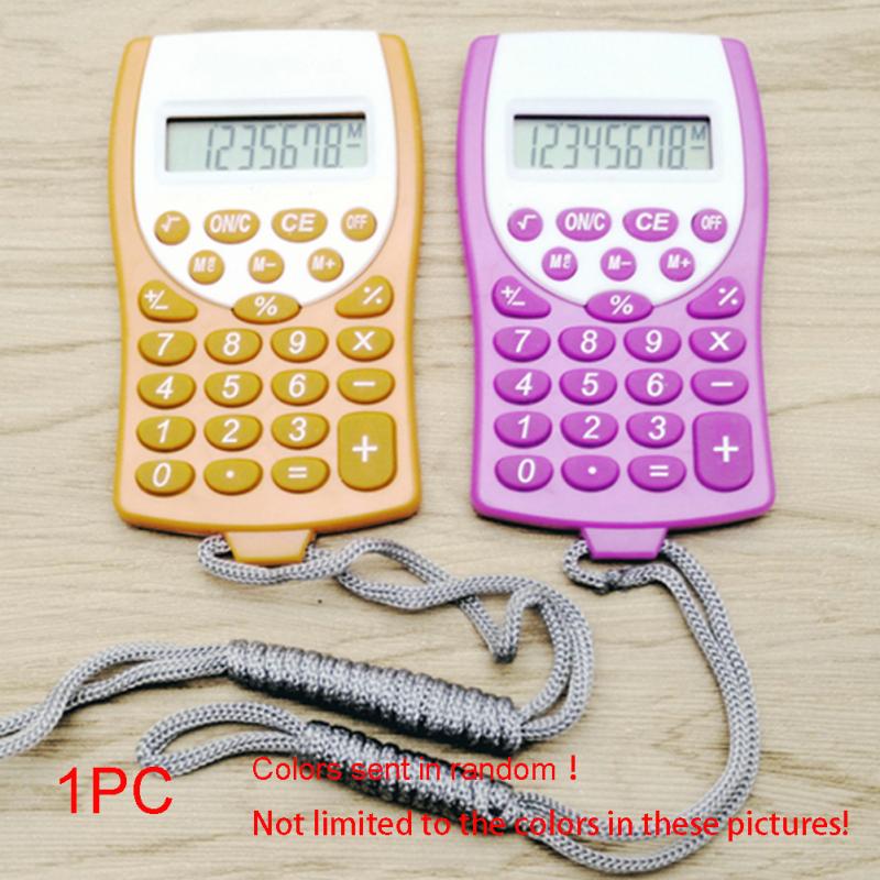 Office Mini Scientific Calculator School Student Multifunctional Clock Calculator with strap