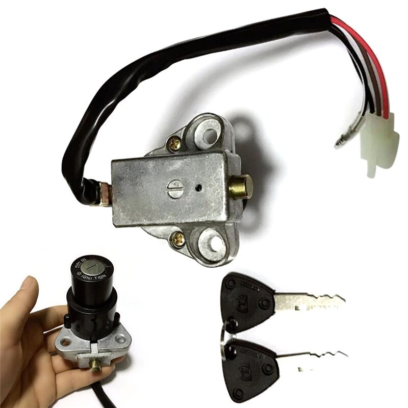 Motorfiets Contactslot Lock Montage 3Pin 2 Sleutels Fit Voor DT125 TZR250
