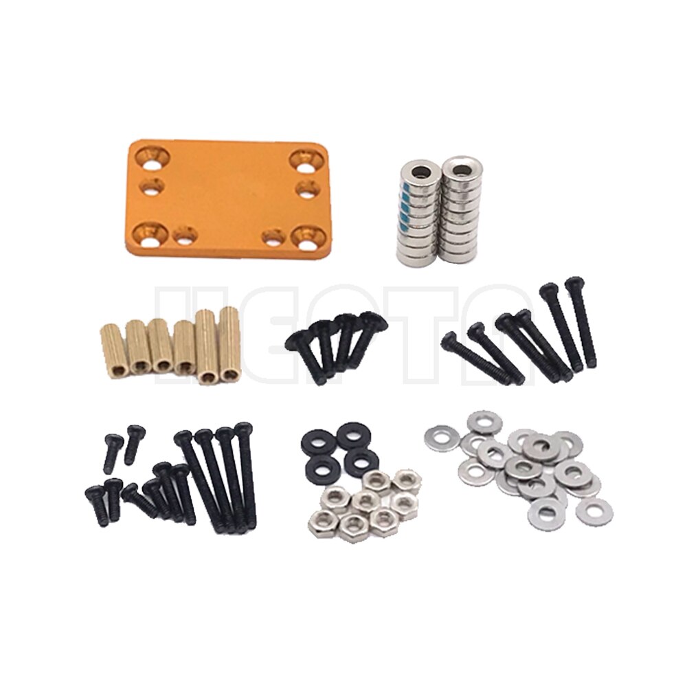 Wltoys RC Auto Körper Post Magnet Unsichtbare Befestigung Halterung für Wltoys 284131 K969 K989 P929 Kyosho Mini-Q 1/28 RC Auto Aktualisierung Teile: Gold