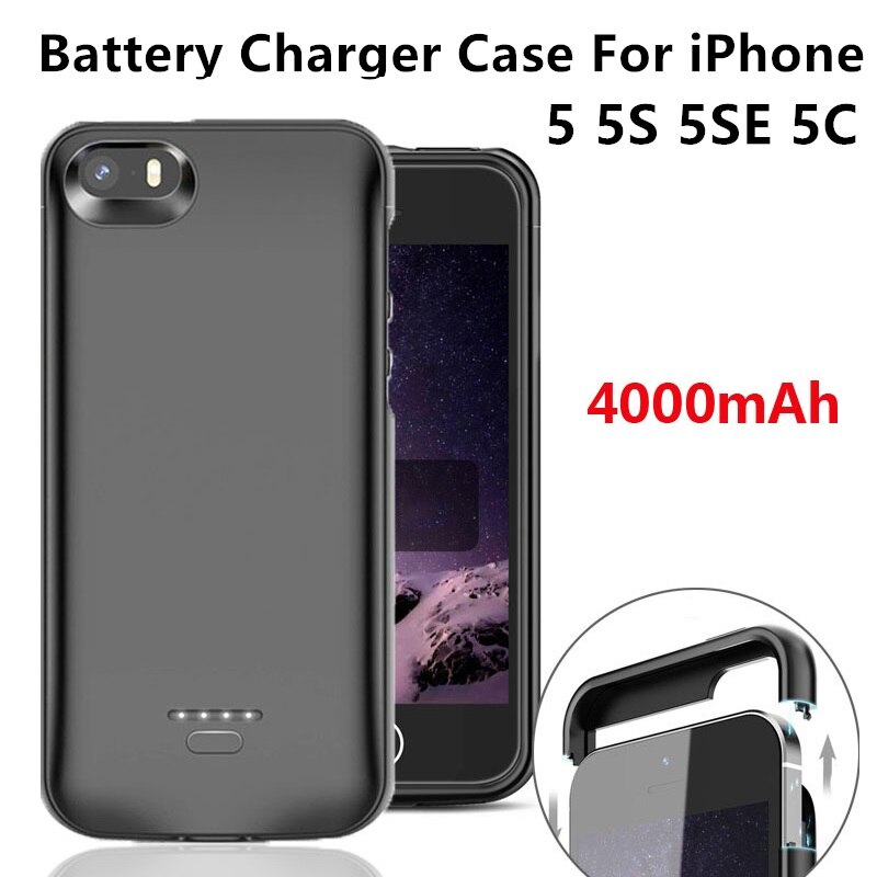 Batterij Oplader Voor Iphone 5S Se 5 5C 5SE Draagbare Power Bank Voor Iphone 6 6S 7 8 Plus X Xs Xr Xs Max Batterij Case Cover