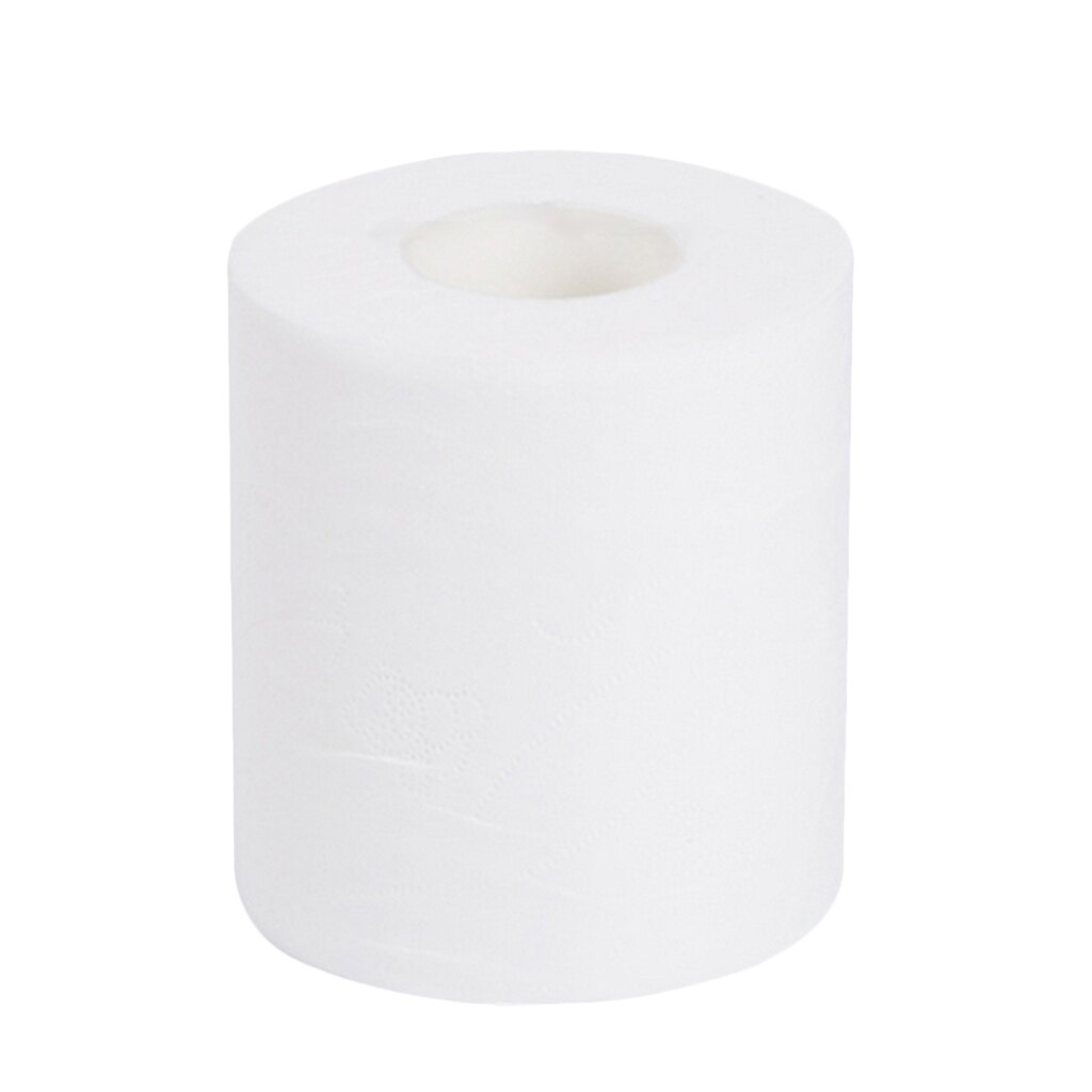 1Pcs 4-Ply Toilet Paper White Bath Tissue Family Roll Paper Ultra-Soft Tissue